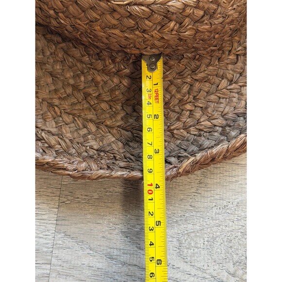 Helen Kaminski Australia 100% Raffia Brown Brimmed Sun Hat.